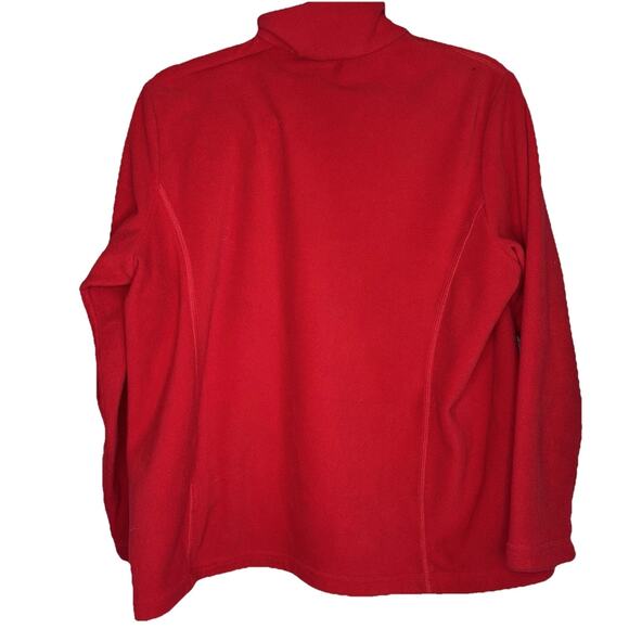Lands‎ End Womens Red Fleece Pullover SZ LP Sweater - Picture 2 of 5